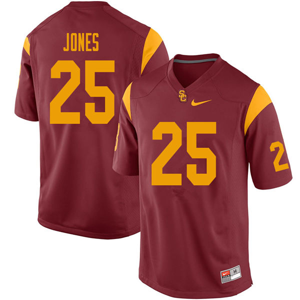 Men #25 Jack Jones USC Trojans College Football Jerseys Sale-Cardinal